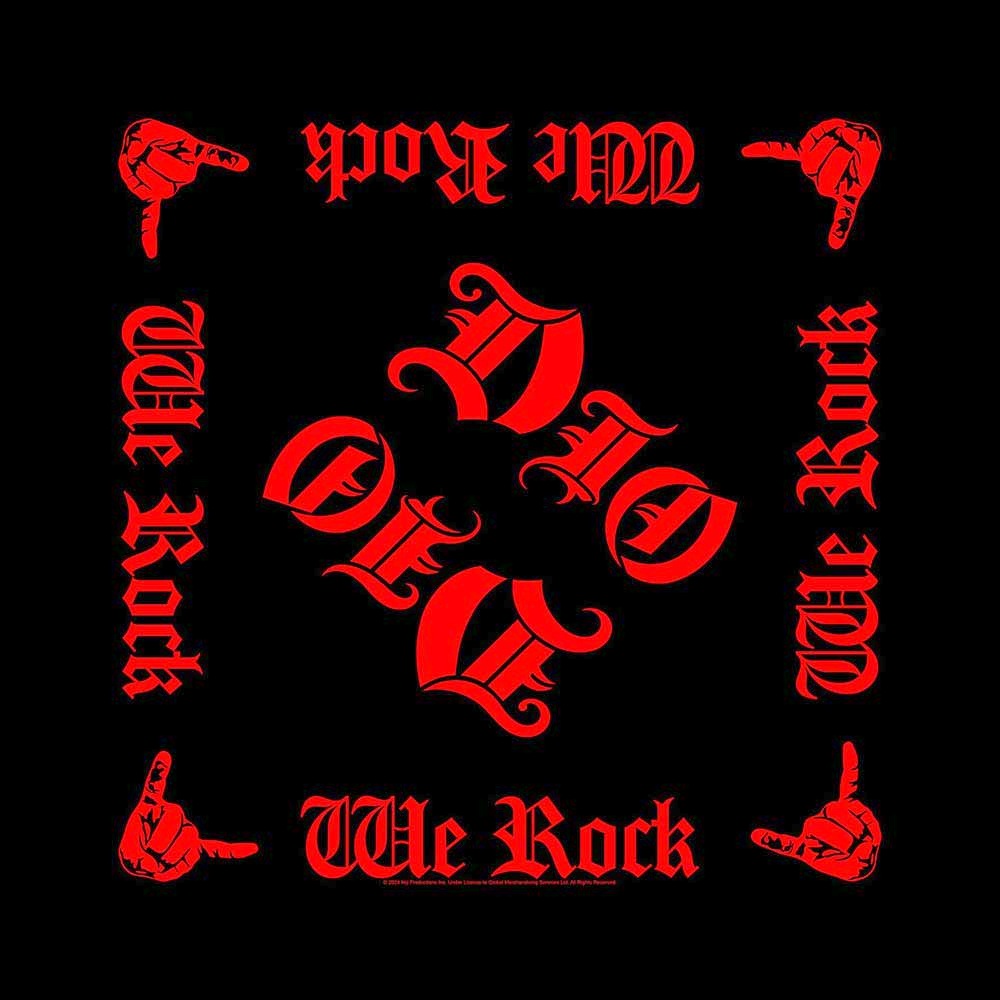 Dio - We Rock Bandana - Zwart
